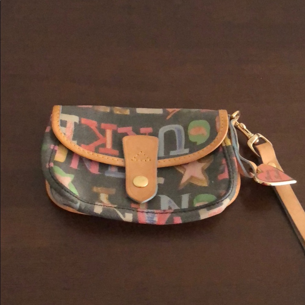 Dooney & Bourke multi color wristlet